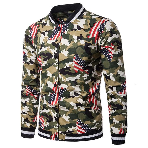 autumn and winter camouflage national flag printing fashion design men's neckline jacket j22, Black;brown
autumn and winter camouflage national flag printing fashion design men's neckline jacket j22, Black;brown