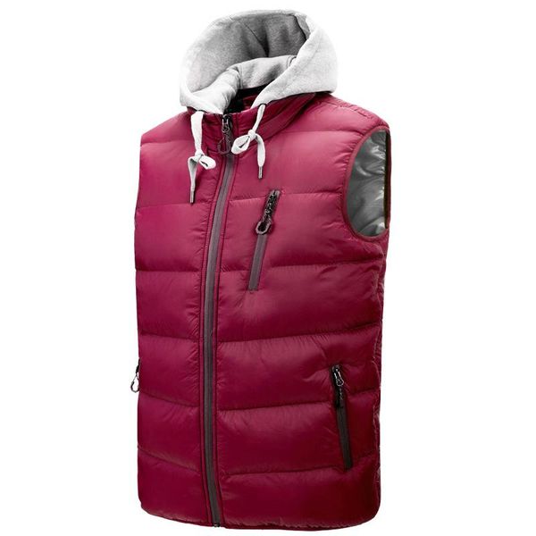 men's vests vest cotton jacket zipper knit hat detachable stand collar men winter casual mens clothing top, Black;white
men's vests vest cotton jacket zipper knit hat detachable stand collar men winter casual mens clothing top, Black;white
