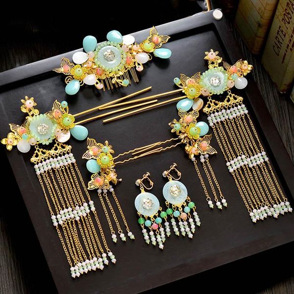 hair clips & barrettes wedding chinese accessories headdress hairpin stick pins bridal comb clip tassel head jewelry direct china women, Golden;silver
hair clips & barrettes wedding chinese accessories headdress hairpin stick pins bridal comb clip tassel head jewelry direct china women, Golden;silver