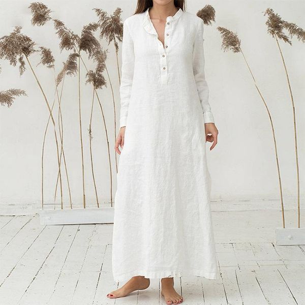 casual dresses autumn long dress women loose solid shirt vintage retro elegant french vestidos side split sleeve robe maxi, Black;gray
casual dresses autumn long dress women loose solid shirt vintage retro elegant french vestidos side split sleeve robe maxi, Black;gray
