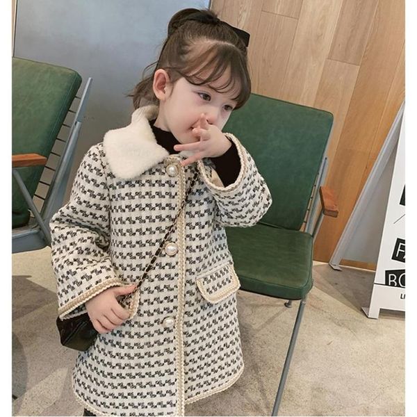 jackets 2021 girls kids elegant fashion plaid long coat jacket pearls button autumn winter girl baby princess children overwear, Blue;gray
jackets 2021 girls kids elegant fashion plaid long coat jacket pearls button autumn winter girl baby princess children overwear, Blue;gray
