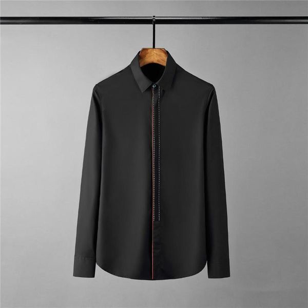 men's casual shirts black white mens luxury long sleeve dress plus size 4xl solid color slim fit male, White;black
men's casual shirts black white mens luxury long sleeve dress plus size 4xl solid color slim fit male, White;black