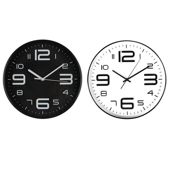 wall clocks -2 pcs indoor big 3d number quartz decor clock quiet movement decorative living room 10inch white background black
wall clocks -2 pcs indoor big 3d number quartz decor clock quiet movement decorative living room 10inch white background black