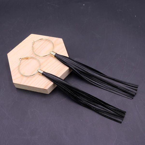 hoop & huggie minar punk cool black pu leather long tassel earrings for women gold color metal statement party hip hop jewelry, Golden;silver
hoop & huggie minar punk cool black pu leather long tassel earrings for women gold color metal statement party hip hop jewelry, Golden;silver