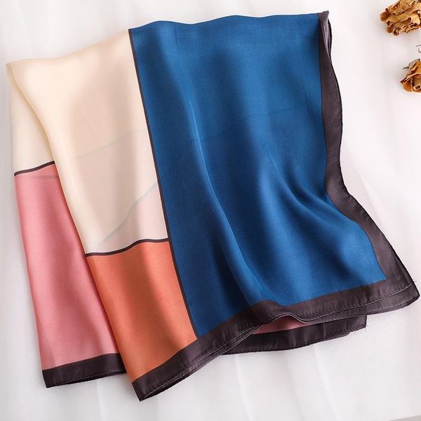 scarves 70*70cm square silk feeling satin scarf spain fashion women geometric plaid head skinny hair tie band small wrap shawls, Blue;gray
scarves 70*70cm square silk feeling satin scarf spain fashion women geometric plaid head skinny hair tie band small wrap shawls, Blue;gray