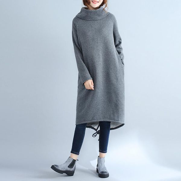 casual dresses qpfjqd autumn winter women dress vintage turtleneck long sleeve velvet solid 2021 ladies loose a-line, Black;gray
casual dresses qpfjqd autumn winter women dress vintage turtleneck long sleeve velvet solid 2021 ladies loose a-line, Black;gray