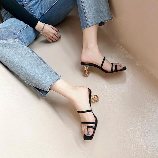 slippers all over toe thick heel women's outer wear square all-match high sandals mature shoes, Black
slippers all over toe thick heel women's outer wear square all-match high sandals mature shoes, Black
