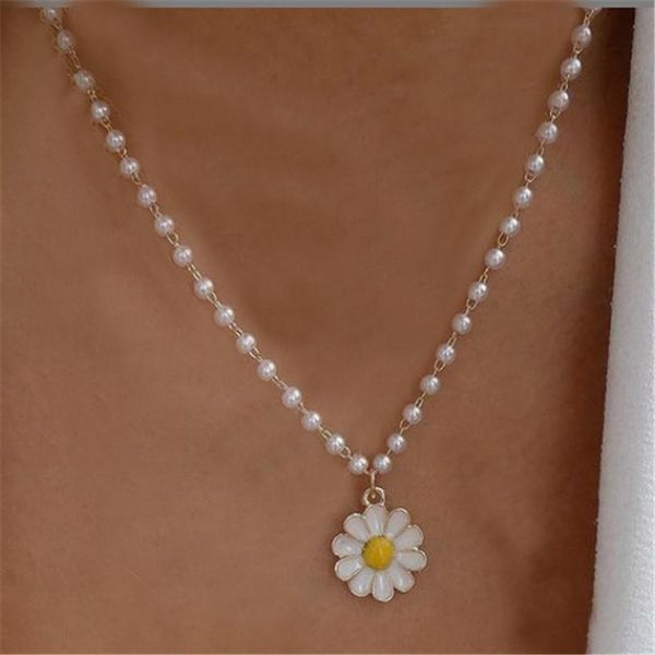 pendant necklaces romantic small daisy necklace for women sweet flower clavicle chain birthday gift jewelry, Silver
pendant necklaces romantic small daisy necklace for women sweet flower clavicle chain birthday gift jewelry, Silver