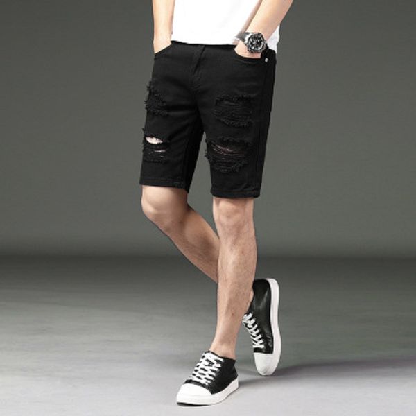 mens jeans summer shorts biker jeans rock short black pants skinny slim ripped hole men's denim shorts men designer jeans, Blue
mens jeans summer shorts biker jeans rock short black pants skinny slim ripped hole men's denim shorts men designer jeans, Blue
