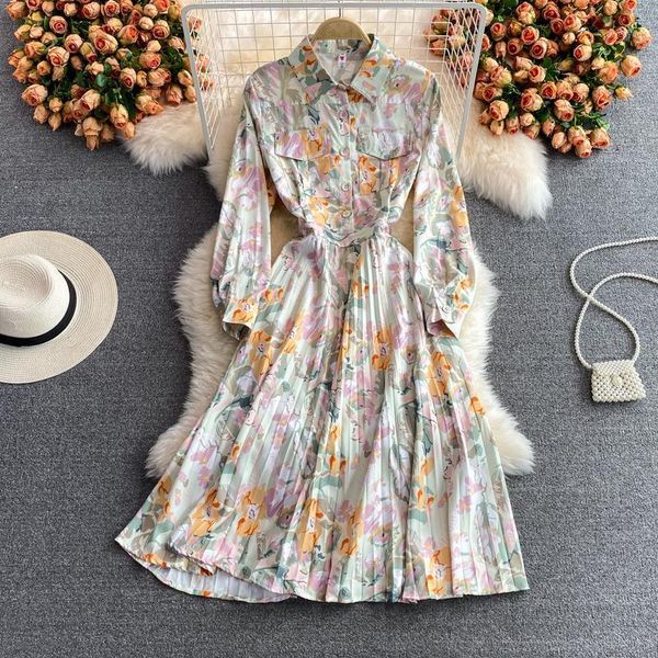casual dresses aibeautyer summer floral print pleated lady full dress a line collar chiffon single breasted women, Black;gray
casual dresses aibeautyer summer floral print pleated lady full dress a line collar chiffon single breasted women, Black;gray