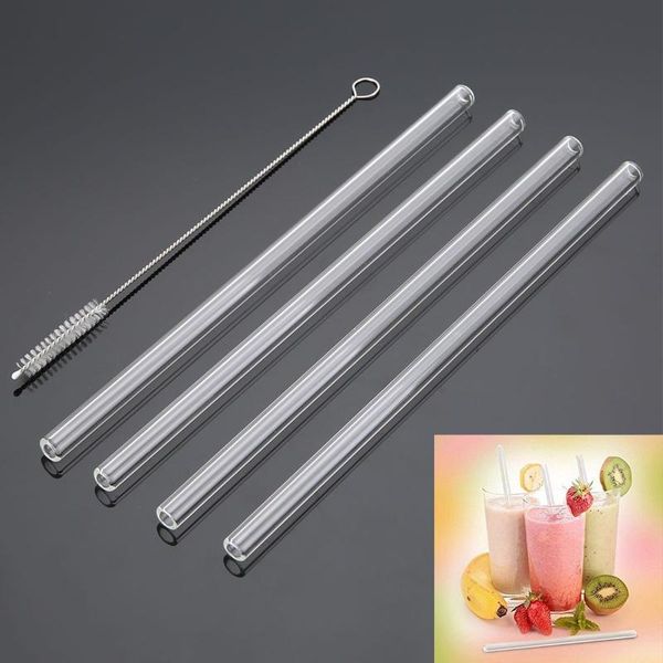 packaging dinner service 4pcs 20cm straight glass tube drinking straw sucker + 1pc cleaning brush reusable party drinkware supplies
packaging dinner service 4pcs 20cm straight glass tube drinking straw sucker + 1pc cleaning brush reusable party drinkware supplies
