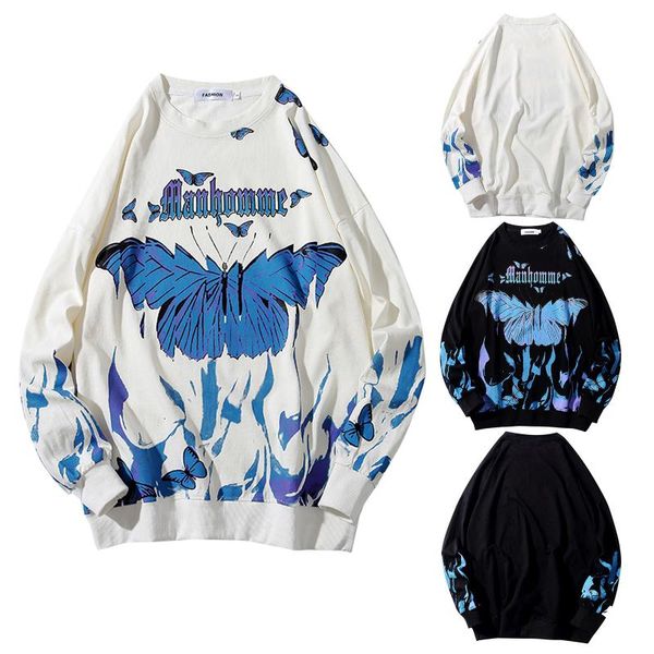 men's hoodies & sweatshirts casual print sleeve sweatshirt neck long round butterfly blouse, Black
men's hoodies & sweatshirts casual print sleeve sweatshirt neck long round butterfly blouse, Black