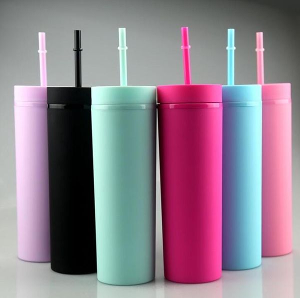 mugs 6-100pcs 16oz acrylic skinny tumblers matte colors double wall 500ml tumbler coffee drinking plastic sippy cup with lid straws
mugs 6-100pcs 16oz acrylic skinny tumblers matte colors double wall 500ml tumbler coffee drinking plastic sippy cup with lid straws