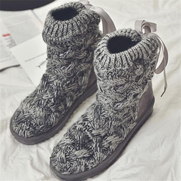 boots winter plush warm women's snow knitted wool comfortable cotton shoes 2021 female lace-up mid-calf flat with, Black
boots winter plush warm women's snow knitted wool comfortable cotton shoes 2021 female lace-up mid-calf flat with, Black