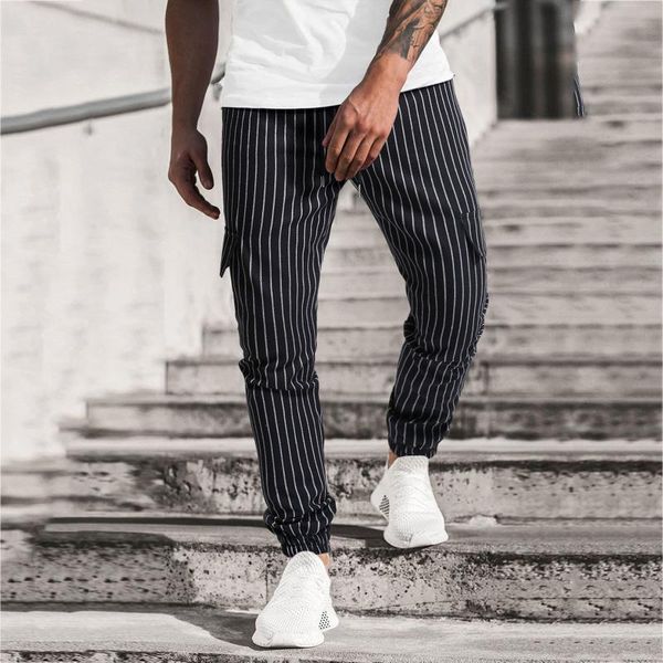 men's pants men business casual spring and autumn thin no elasticity striped man mid waist streetwear trouser, Black
men's pants men business casual spring and autumn thin no elasticity striped man mid waist streetwear trouser, Black