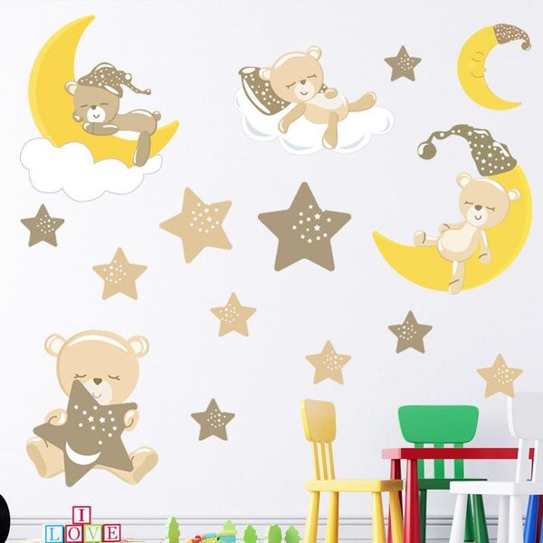 wall stickers cartoon cute animals wallpaper stars moon bear children room for girls nursery decoration accessories paste
wall stickers cartoon cute animals wallpaper stars moon bear children room for girls nursery decoration accessories paste
