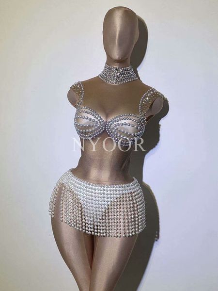 new rhinestones pearls fringes bodysuit sleeveless nude dance leotard costume performance party celebrate stage show wear, Black;red
new rhinestones pearls fringes bodysuit sleeveless nude dance leotard costume performance party celebrate stage show wear, Black;red