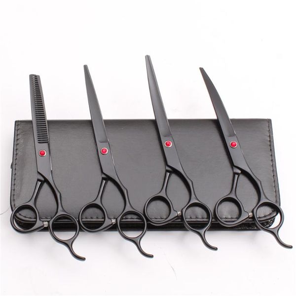 hair scissors 4pcs suit 7" 19.5cm japan customized logo black pets grooming shears cutting+thinning scissors+ up&down curved c3100
hair scissors 4pcs suit 7" 19.5cm japan customized logo black pets grooming shears cutting+thinning scissors+ up&down curved c3100