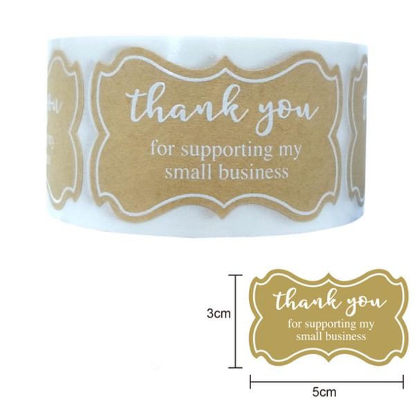 gift wrap 250pcs roll 3x5cm kraft paper sticker thank you for your order sealing baking cake decoration
gift wrap 250pcs roll 3x5cm kraft paper sticker thank you for your order sealing baking cake decoration