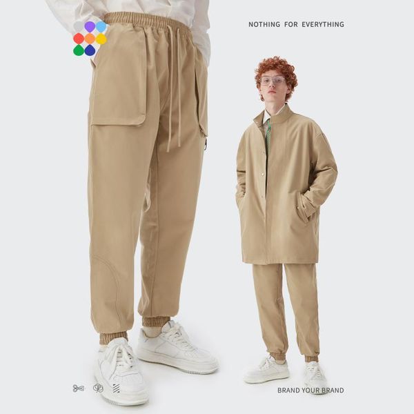 men's pants 2021 fashion safari style solid loose pencil cargo men casual full length, Black
men's pants 2021 fashion safari style solid loose pencil cargo men casual full length, Black