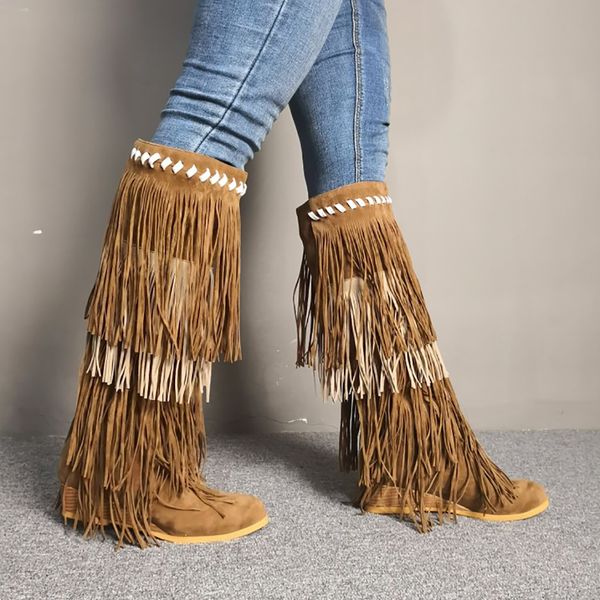 handmade vintage style womens blocked heel boots fringed&tassel real pictures large size us5-15 evening club fashion party prom mid calf win, Black
handmade vintage style womens blocked heel boots fringed&tassel real pictures large size us5-15 evening club fashion party prom mid calf win, Black