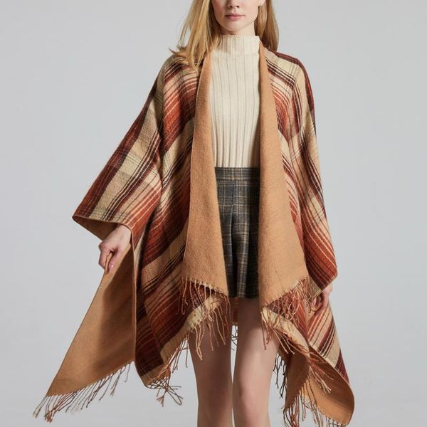 women's wool & blends daigelo warm jacket shawl wrap cape woolen coat winter cardigan sweaters open front p-oncho long sleeve slim, Black
women's wool & blends daigelo warm jacket shawl wrap cape woolen coat winter cardigan sweaters open front p-oncho long sleeve slim, Black