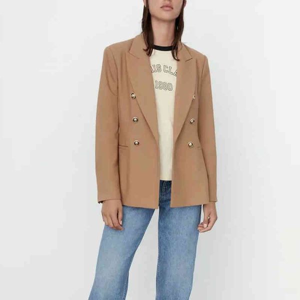 women's suits & blazers za women early autumn fashion double breasted slim blazer coat vintage long sleeve pockets female outerwear chi, White;black
women's suits & blazers za women early autumn fashion double breasted slim blazer coat vintage long sleeve pockets female outerwear chi, White;black