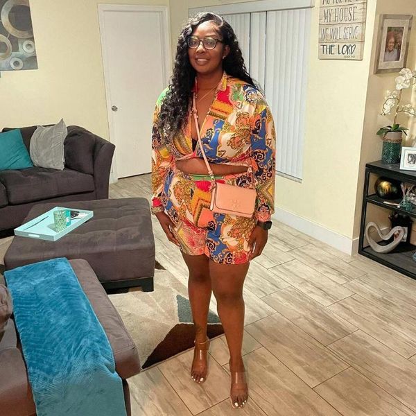 women's tracksuits 2021 summer casual fashion women slim street elegant print shirt with long sleeves two piece sets, Gray
women's tracksuits 2021 summer casual fashion women slim street elegant print shirt with long sleeves two piece sets, Gray