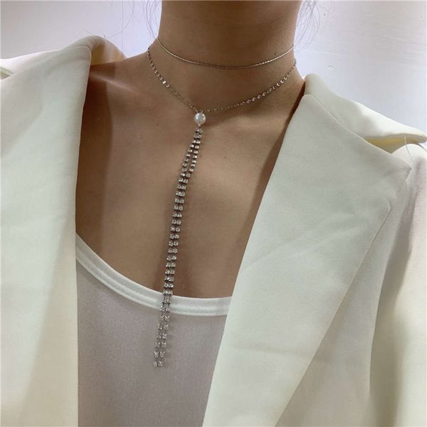 hbp fashion korean east gate new french simple personality inlaid with diamond net red design temperament versatile clavicle chain, Silver
hbp fashion korean east gate new french simple personality inlaid with diamond net red design temperament versatile clavicle chain, Silver