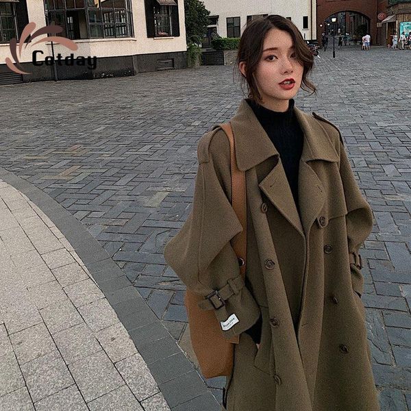 women's wool & blends cotday epaulet waist vintage double breasted belted loose army green cashmere 2021 women winter woolen blend coat, Black
women's wool & blends cotday epaulet waist vintage double breasted belted loose army green cashmere 2021 women winter woolen blend coat, Black