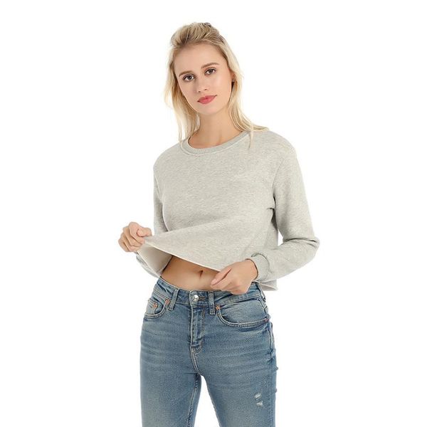 women's hoodies & sweatshirts 2021 autumn and winter cropped solid color short sweater slim korean style stylish comfortable, Black
women's hoodies & sweatshirts 2021 autumn and winter cropped solid color short sweater slim korean style stylish comfortable, Black