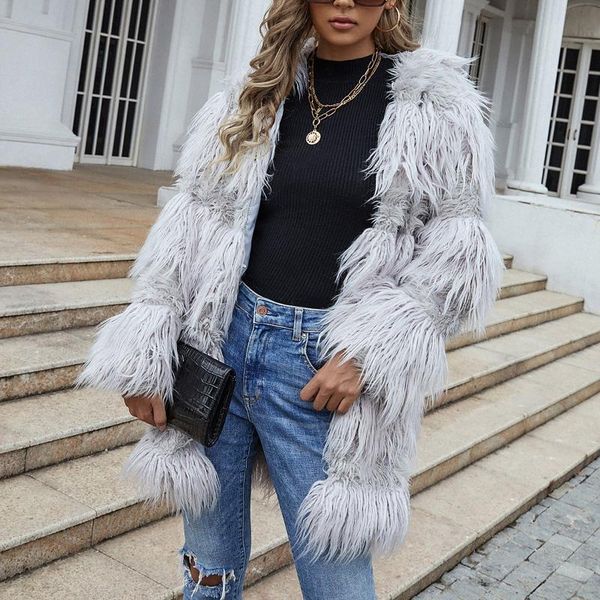 women's fur & faux casual fashion plus size coat solid colors long sleeve tassel cardigan jackets outerwear casaco feminino#g3, Black
women's fur & faux casual fashion plus size coat solid colors long sleeve tassel cardigan jackets outerwear casaco feminino#g3, Black