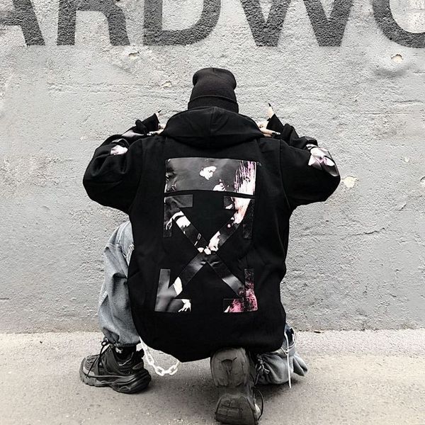 fashion brand new oil painting arrow versatile loose plush men's and women's zipper hooded sweater, Black
fashion brand new oil painting arrow versatile loose plush men's and women's zipper hooded sweater, Black