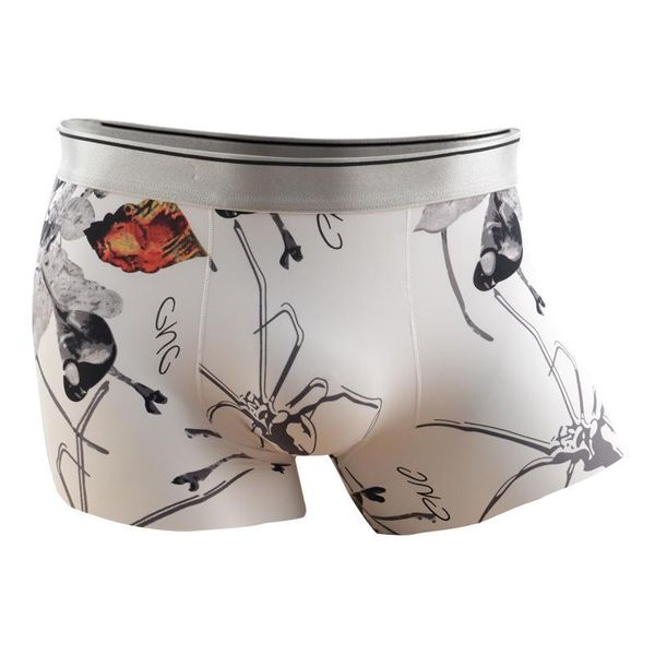 underpants man ice silk men underwear boxer shorts seamless design men's boxers fashionable for mens panties, Black;white 
underpants man ice silk men underwear boxer shorts seamless design men's boxers fashionable for mens panties, Black;white