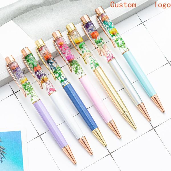 party favor dried flower ballpoint pen immortal into the oil can be printed logo wedding gifts, birthday gifts
party favor dried flower ballpoint pen immortal into the oil can be printed logo wedding gifts, birthday gifts