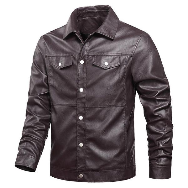 mantlconx new men's leather jacket coats male multi-pocket motorcycle faux leather jackets vintage pu jacket men autumn, Black
mantlconx new men's leather jacket coats male multi-pocket motorcycle faux leather jackets vintage pu jacket men autumn, Black