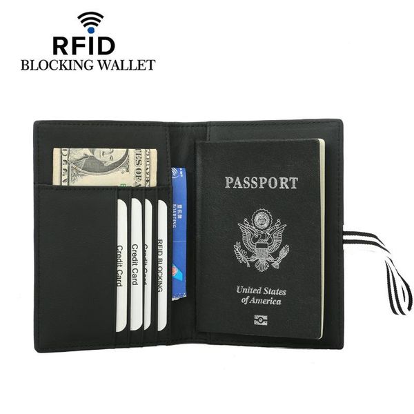 card holders rfid travel passport holder genuine leather multi-functional wallet business document, Brown;gray
card holders rfid travel passport holder genuine leather multi-functional wallet business document, Brown;gray