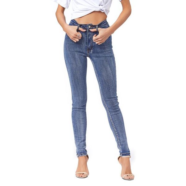 women's jeans 2021 spring autumn ladies high waist stretch urban leisure feet pants cotton fsshionable tight fitting pencil trousers, Blue
women's jeans 2021 spring autumn ladies high waist stretch urban leisure feet pants cotton fsshionable tight fitting pencil trousers, Blue