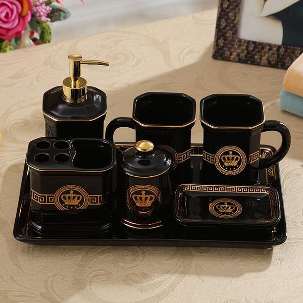 bathroom accessories set ceramic wash suit soap dispenser toothbrush holder gargle cups soap dish with tray wedding gifts
bathroom accessories set ceramic wash suit soap dispenser toothbrush holder gargle cups soap dish with tray wedding gifts