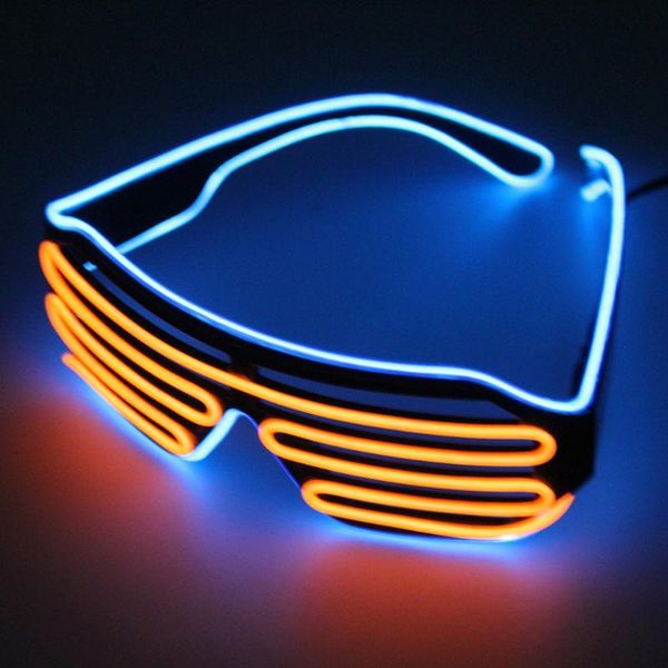 party masks double color glow led el glasses wire sunglasses light up shades flashing rave festival bright
party masks double color glow led el glasses wire sunglasses light up shades flashing rave festival bright