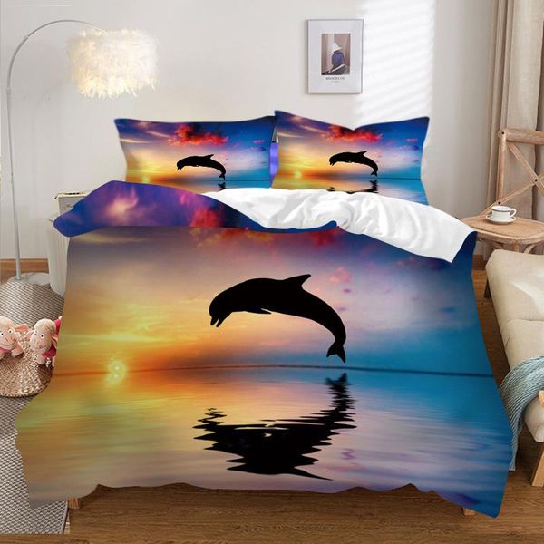 bedding sets 3d fashion digital printing animal dolphin set bed cover pillow case twin full king size home textile duvet
bedding sets 3d fashion digital printing animal dolphin set bed cover pillow case twin full king size home textile duvet