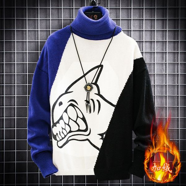 2021 new men's turtleneck looser size larger korean sweater version trend of the more veet sweaters7vvt, White;black
2021 new men's turtleneck looser size larger korean sweater version trend of the more veet sweaters7vvt, White;black