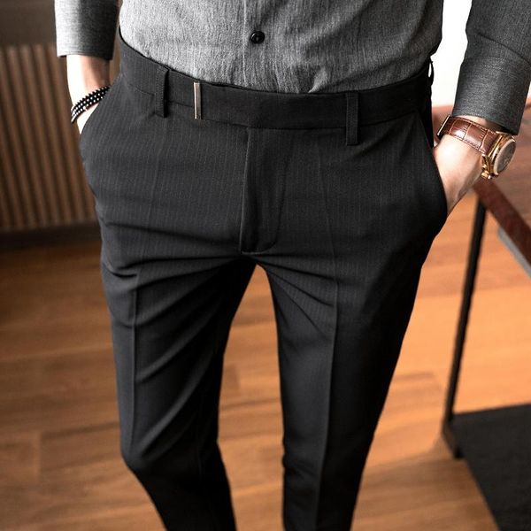 men's pants spring korean slim casual elastic small straight leg print trendy k901, Black
men's pants spring korean slim casual elastic small straight leg print trendy k901, Black