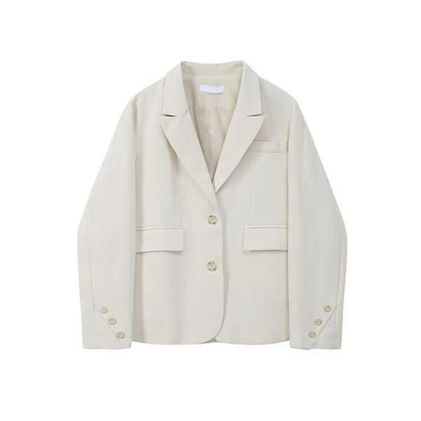 women's suits & blazers white blazer for women jacket 2021 loose casual pockets female long sleeve work suit coat office lady solid, White;black
women's suits & blazers white blazer for women jacket 2021 loose casual pockets female long sleeve work suit coat office lady solid, White;black