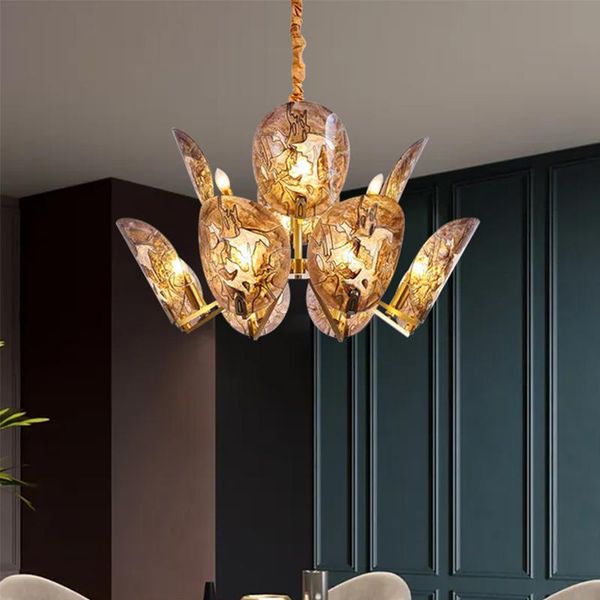 pendant lamps creativity design living room chandelier personalized glass stainless steel chinese style restaurant lights
pendant lamps creativity design living room chandelier personalized glass stainless steel chinese style restaurant lights