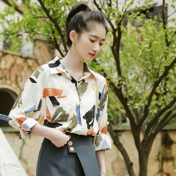 2021chiffon women's design sense minority temperament folding shirt long sleeve 2020 new hainan mini fresh top, White
2021chiffon women's design sense minority temperament folding shirt long sleeve 2020 new hainan mini fresh top, White