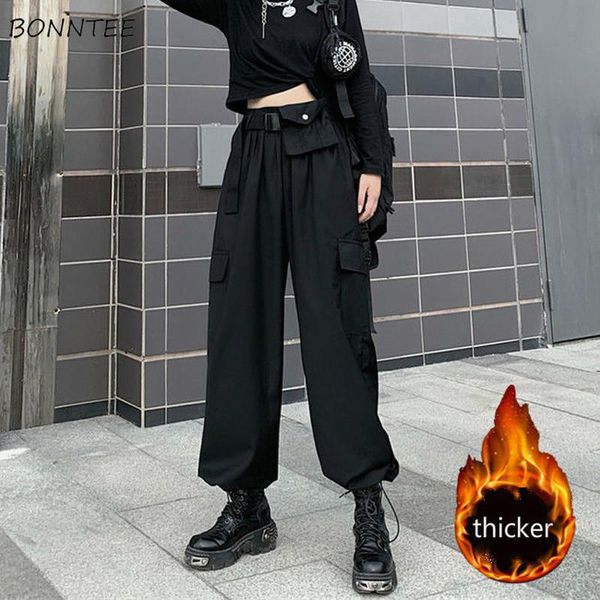 women's pants & capris cargo black trousers pure flat high waist harajuku spring baggy joggers thicker students all-match korean style, Black;white
women's pants & capris cargo black trousers pure flat high waist harajuku spring baggy joggers thicker students all-match korean style, Black;white