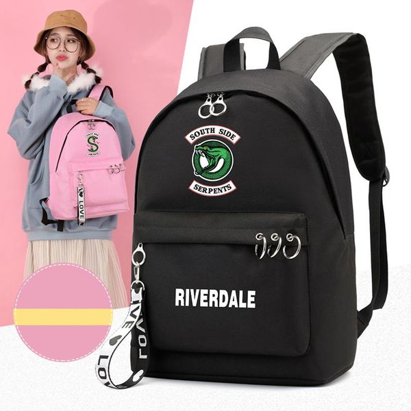 backpack american drama riverdale with shoulder bag korean students men and women large capacity computer drop
backpack american drama riverdale with shoulder bag korean students men and women large capacity computer drop