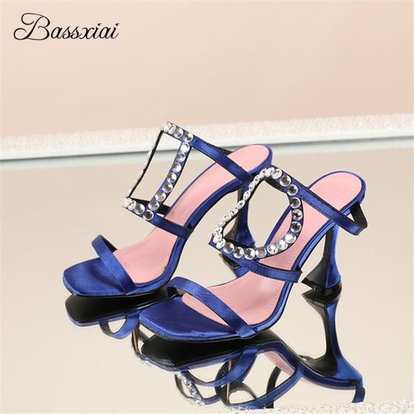 sandals asymmetrical geometric fretwork runway mules lady high goblet heel square open toe luxury satin rhinestone women, Black
sandals asymmetrical geometric fretwork runway mules lady high goblet heel square open toe luxury satin rhinestone women, Black