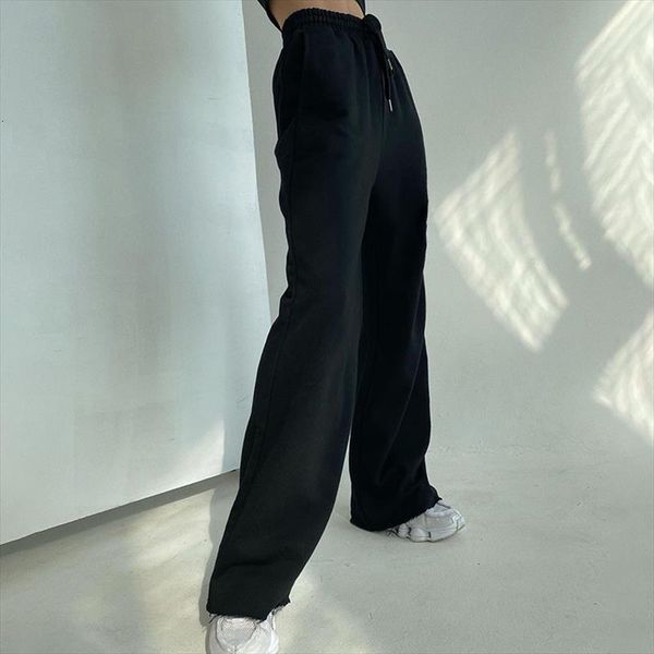 spring summer loose casual women capri joggers sports high elastic fitness slim running tights sportswear wide leg trousers, Black;white
spring summer loose casual women capri joggers sports high elastic fitness slim running tights sportswear wide leg trousers, Black;white